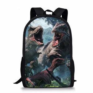 Dinosaur Pattern School Backpacks for Kids