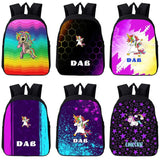 Unicorn Dabbing Rucksack School Bag for Men Women Teens
