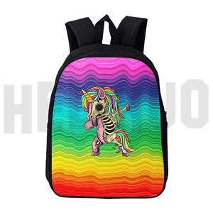 Unicorn Dabbing Rucksack School Bag for Men Women Teens