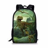 Dinosaur Print Backpack Casual Outdoor Travel Children's Knapsack