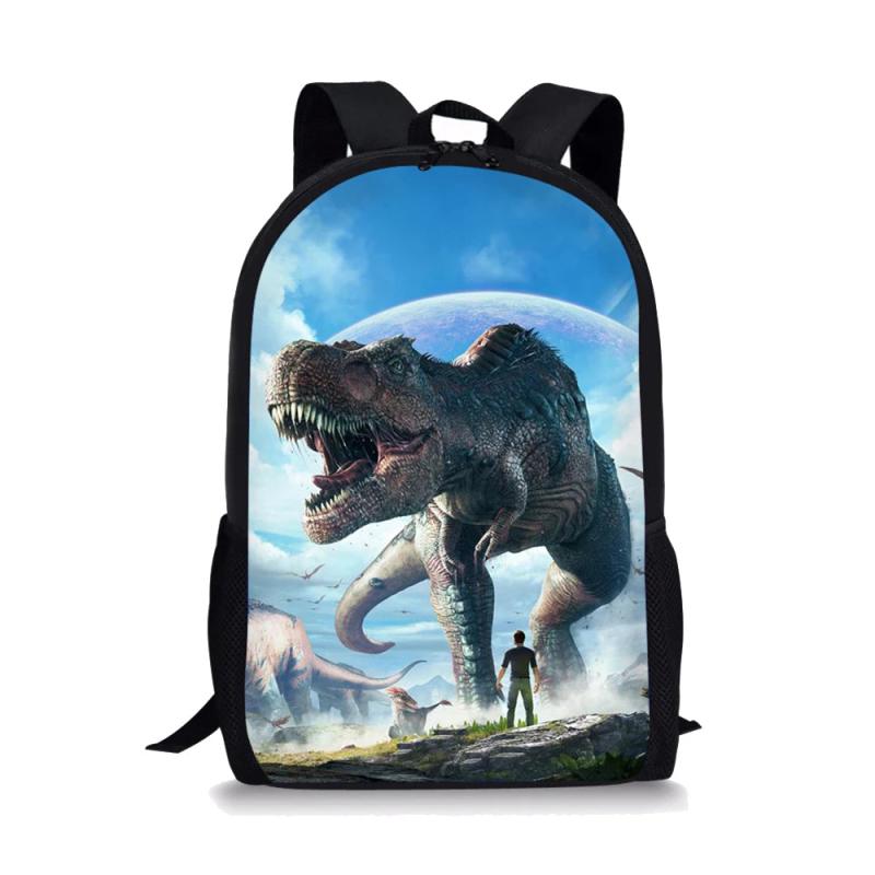 Dinosaur Print Backpack Casual Outdoor Travel Children's Knapsack