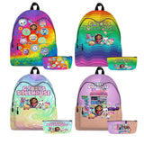 Gabby Dollhouse Cats Bookbags Students Back to School Backpack