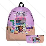 Gabby Dollhouse Cats Bookbags Students Back to School Backpack