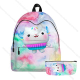 Gabby Dollhouse Cats Bookbags Students Back to School Backpack