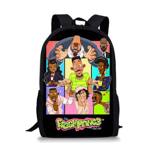 Fresh Prince 3D Pattern Print Backpack for Teens Boys