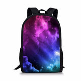 Pink Galaxy Love Pattern Schoolbags for Teenager Girls Women College Backpack