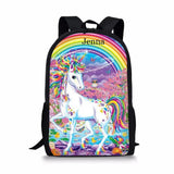 Horse Pattern School Backpack Kids Rucksack