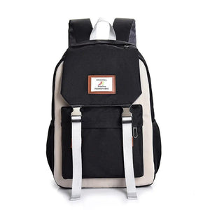 Women's College School Backpack Large Capacity Nylon Teen Girl Student Bags