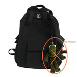Women Waterproof Nylon School Backpack College Student Bookbag Laptop Bag