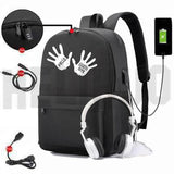 Umbrella Academy Backpack Women USB Charging Anti-theft Anime School Bags