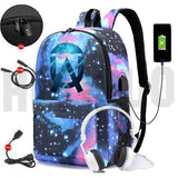 Umbrella Academy Backpack Women USB Charging Anti-theft Anime School Bags