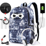 Umbrella Academy Backpack Women USB Charging Anti-theft Anime School Bags