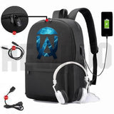 Umbrella Academy Backpack Women USB Charging Anti-theft Anime School Bags