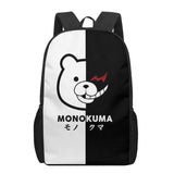 Monokuma 3D Print School Bag for Boys Girls