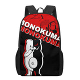 Monokuma 3D Print School Bag for Boys Girls