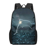 Dolphin Animal 3D Pattern School Bag for Children Girls Boys