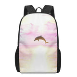 Dolphin Animal 3D Pattern School Bag for Children Girls Boys