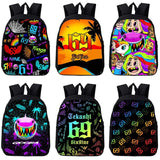 6ix9ine 3D Backpack Kids Bookbag School Bags Boys Girls Travel Bags