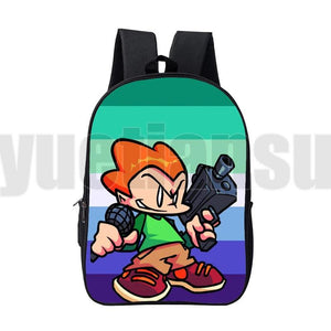 3D FNF Backpack 16-Inch Large Capacity Kids School Bag