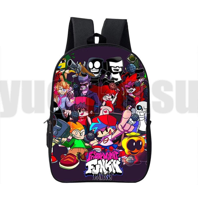 3D FNF Backpack 16-Inch Large Capacity Kids School Bag