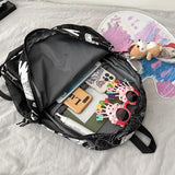 Graffiti Print Backpack School Bag for Teenage Girls Boys