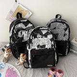 Graffiti Print Backpack School Bag for Teenage Girls Boys