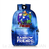Anime Rainbow School Bags Backpacks Kids Bags Big Capacity Travel Bag