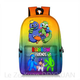 Anime Rainbow School Bags Backpacks Kids Bags Big Capacity Travel Bag