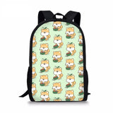 Corgi Dog Pattern Kids Schoolbag Party Cartoon Animal Dogs Backpack