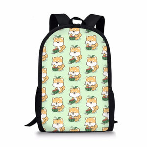 Corgi Dog Pattern Kids Schoolbag Party Cartoon Animal Dogs Backpack