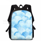 Fish Scale Printing School Backpack For Girls