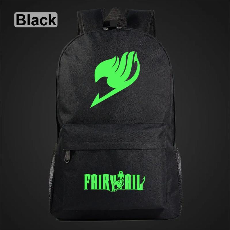 Anime Fairy Tail School Bag - Luminous Design, Green Light