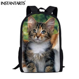 Cat Pattern 3D School Bag for Kids - Back to School Satchel