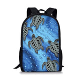 Turtle Pattern Boys School Bags Mochila Infantil Backpack