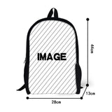 Boys Fire Football Printed School Backpack
