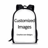Boys Fire Football Printed School Backpack