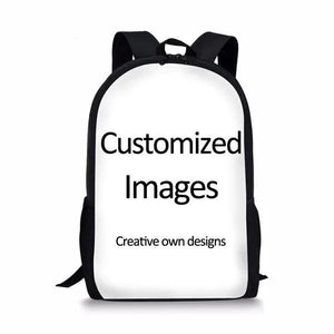 Boys Fire Football Printed School Backpack