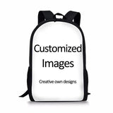 Boys Fire Football Printed School Backpack