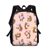Sloth Students School Bag Causal Kids Backpack Girls Boys Magic Schoolba