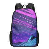 Anime Landscape 3D Pattern School Bag for Children Girls Boys