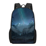 Anime Landscape 3D Pattern School Bag for Children Girls Boys