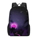 Anime Landscape 3D Pattern School Bag for Children Girls Boys