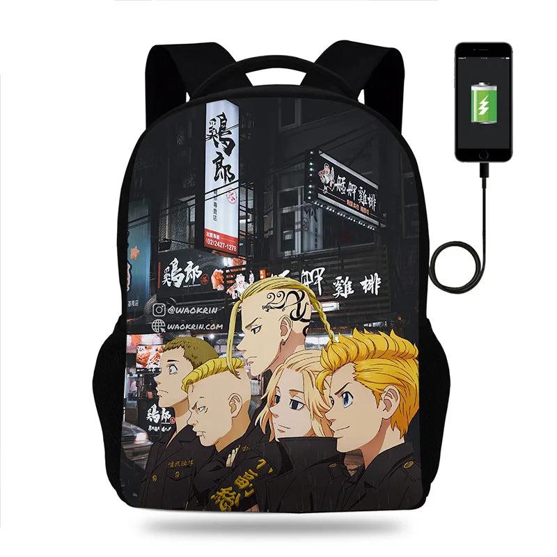 Tokyo Revengers Backpack Boys Girls School Bag Book Bags Men Women Rucksack