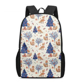 Funny Fox Floral Backpack Chidlren's Schoolbag
