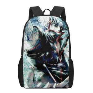 GINTAMA School Backpack 3D Print for Boys Girls Kids Kindergarten Men Child Bag