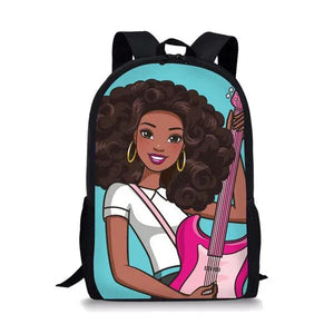 African Girls Book Bag for Student Teenagers Backpack School Supplies