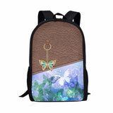 Retro Pattern Print School Backpack for Boys and Girls