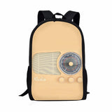 Retro Pattern Print School Backpack for Boys and Girls