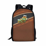 Retro Pattern Print School Backpack for Boys and Girls