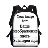 15 inch Wolf Printed School Bags Children's Backpacks Orthopedic Student Book Ba